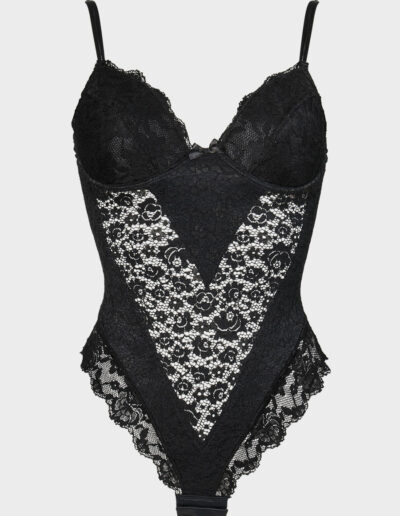 body perizoma pizzo nero intimo donna charme