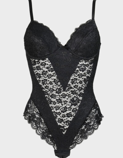 body perizoma pizzo nero intimo donna charme