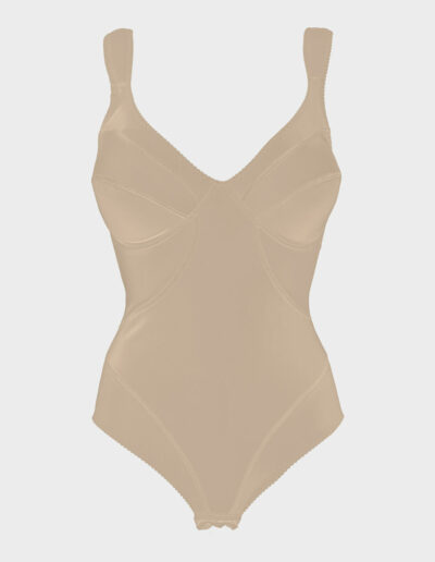 body microfibra doppiata panna intimo donna charme