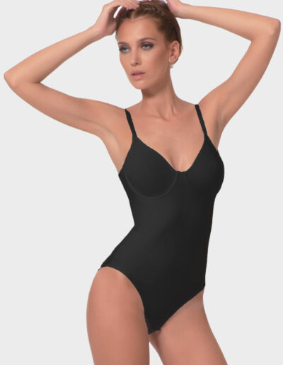 body preformato nero intimo donna charme