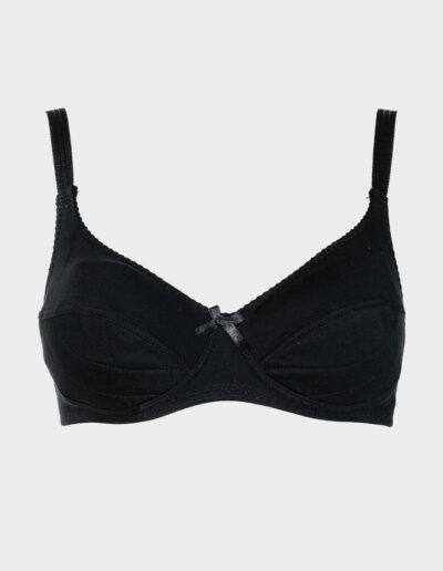 reggiseno in cotone nero intimo donna charme