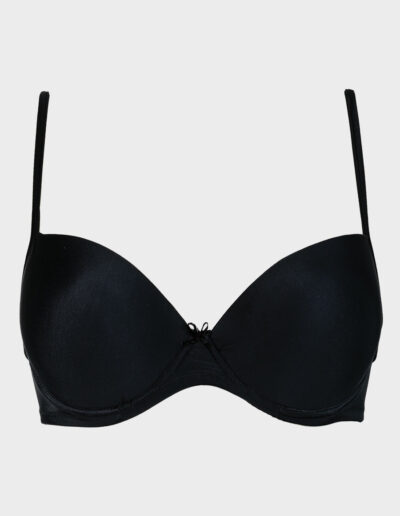 reggiseno imbottito microfibra nero intimo donna charme