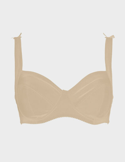 reggiseno senza ferretto microfibra doppiata panna pelle nude intimo donna charme