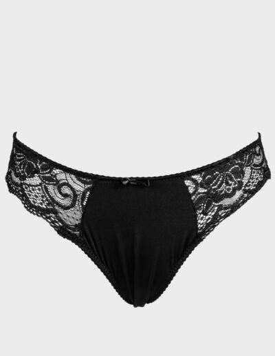 slip con pizzo nero intimo donna charme