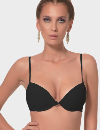 reggiseno push up nero intimo donna charme